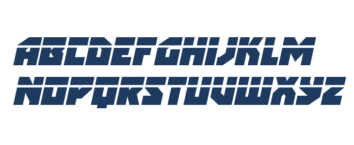 Arctic Guardian Laser Italic Lowercase