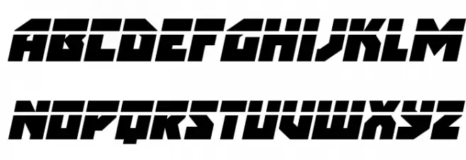Arctic Guardian Laser Italic Caratteri MINUSCOLO