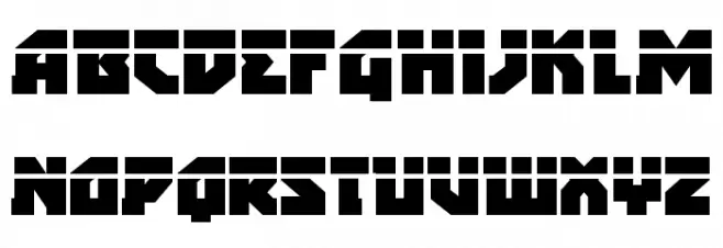 Arctic Guardian Laser फ़ॉन्ट अपरकेस