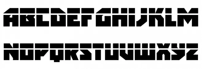 Arctic Guardian Laser Font LOWERCASE
