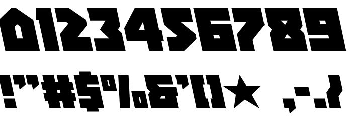 Arctic Guardian Leftalic Font OTHER CHARS