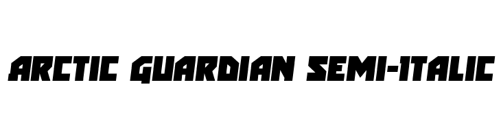 Arctic Guardian Semi-Italic  免费字体下载