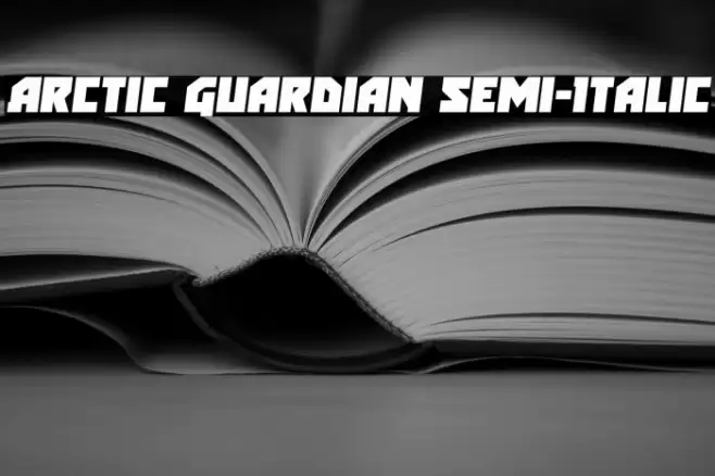 Arctic Guardian Semi-Italic Font examples