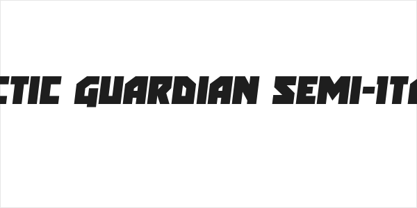 Arctic Guardian Semi-Italic Logo
