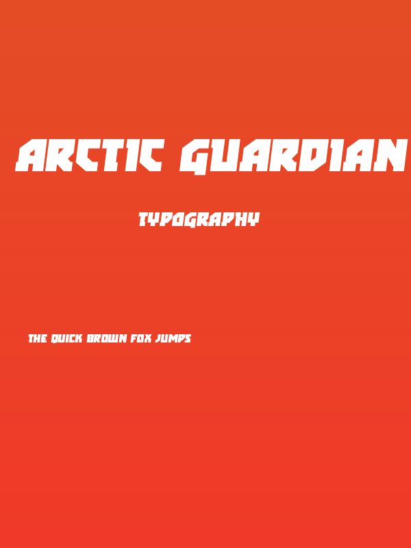 Arctic Guardian Semi-Italic Poster