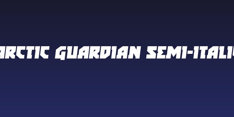 Arctic Guardian Semi-Italic Social Header