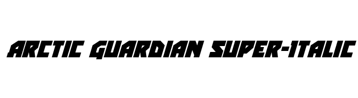 Arctic Guardian Super-Italic  Frei Schriftart Herunterladen