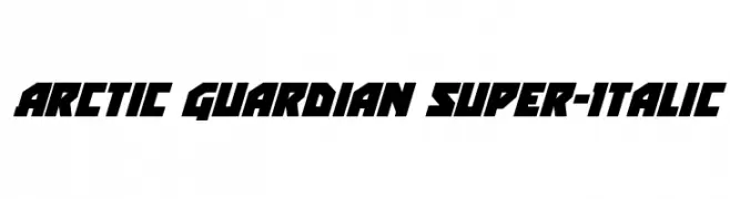 Arctic Guardian Super-Italic  Fuentes Gratis Descargar