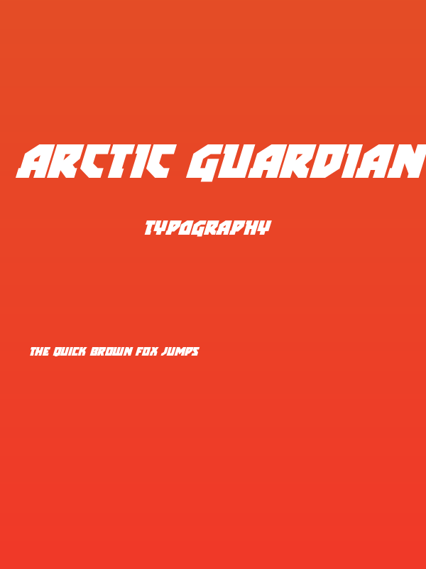 Arctic Guardian Super-Italic Poster