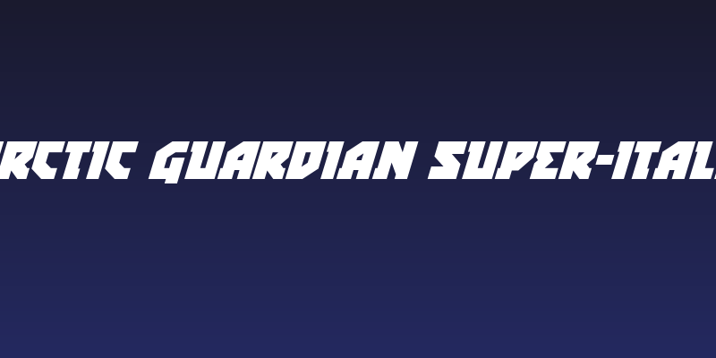 Arctic Guardian Super-Italic Social Header