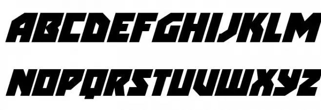 Arctic Guardian Super-Italic خط أحرف صغيرة