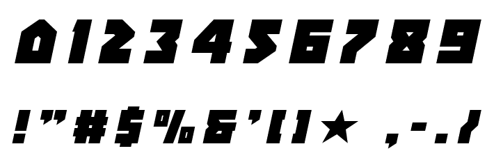 Arctic Guardian Title Italic Font OTHER CHARS