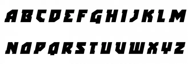 Arctic Guardian Title Italic Fonte MAIÚSCULAS