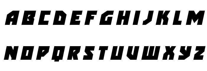 Arctic Guardian Title Italic Font LOWERCASE