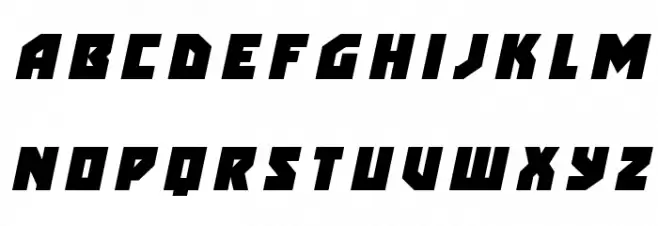 Arctic Guardian Title Italic फ़ॉन्ट लोअरकेस