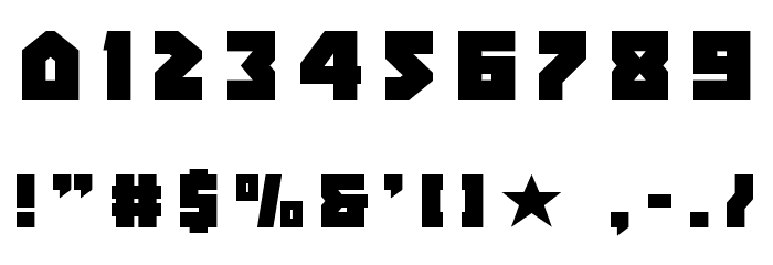 Arctic Guardian Title Font OTHER CHARS