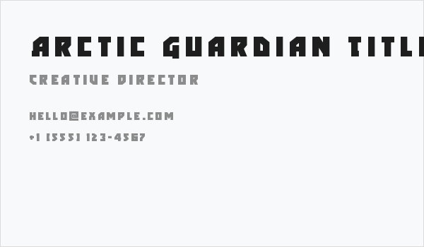 Arctic Guardian Title Business Card