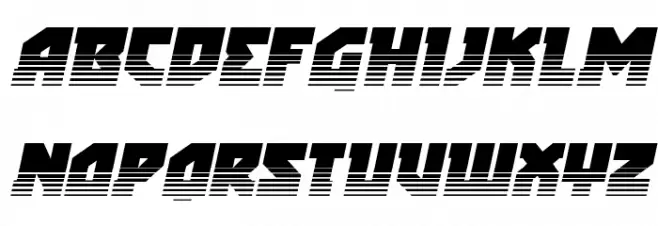 Arctic Guardian Twotone Italic 字体 大写