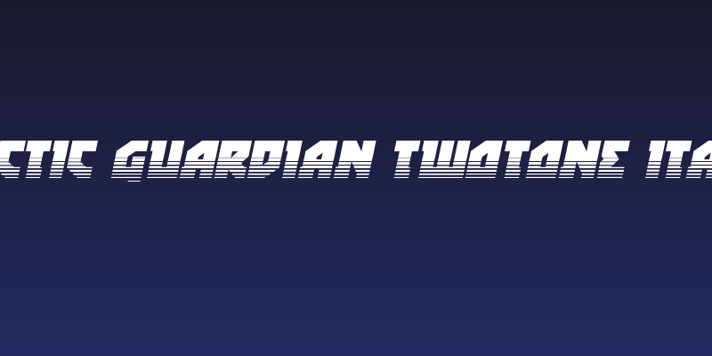 Arctic Guardian Twotone Italic Social Header