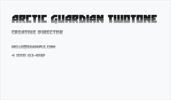 Arctic Guardian Twotone Business Card