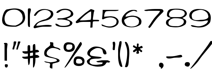 Arctic Regular Font OTHER CHARS