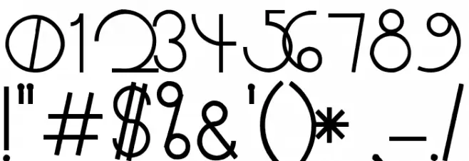 Arctic フォント その他の文字
