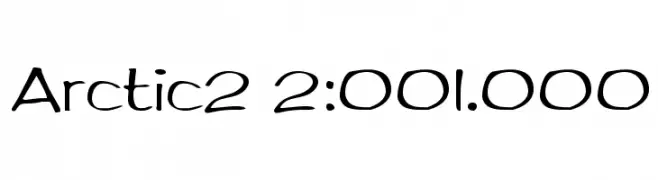 Arctic2 2:001.000  Frei Schriftart Herunterladen