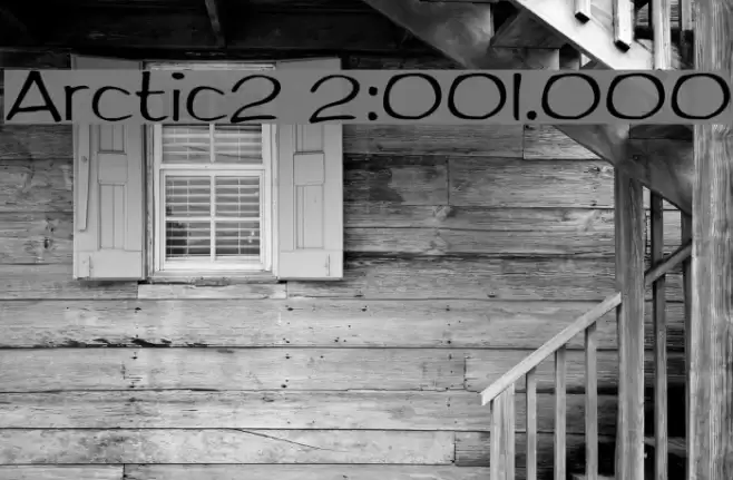 Arctic2 2:001.000 Font examples