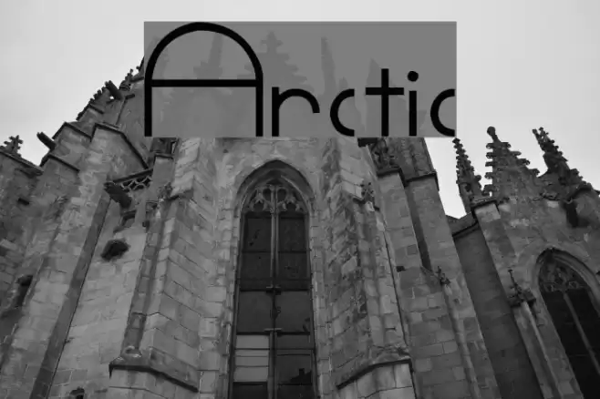 Arctic フォント examples