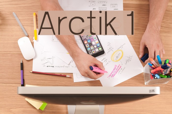 Arctik 1 Font examples