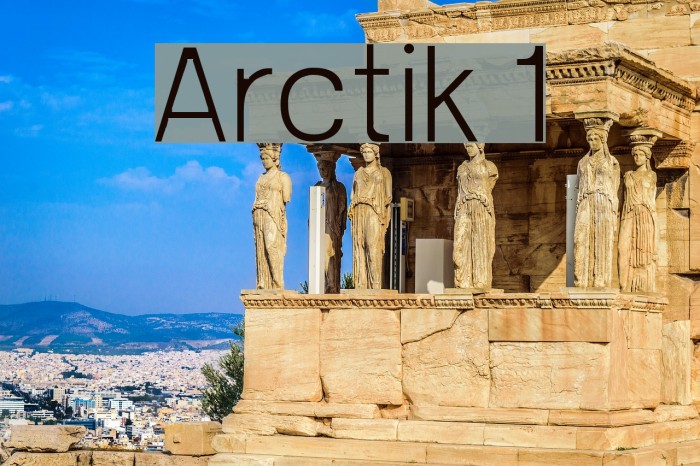 Arctik 1 Font examples