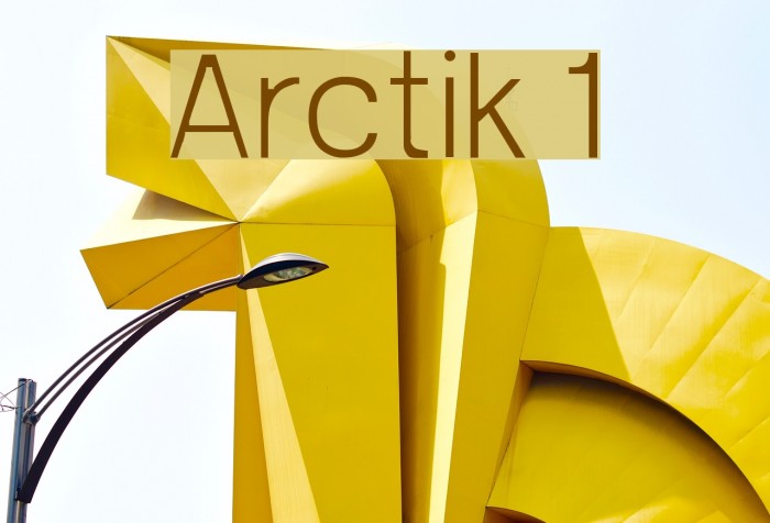 Arctik 1 Font examples