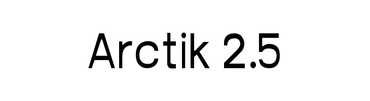 Arctik 2.5 Font