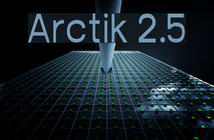 Arctik 2.5 Font examples
