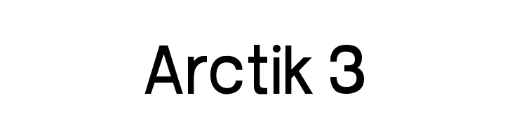 Arctik 3 Font
