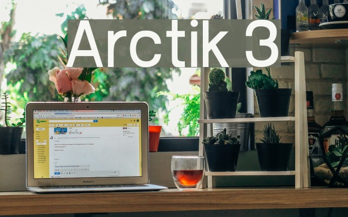 Arctik 3 Font examples