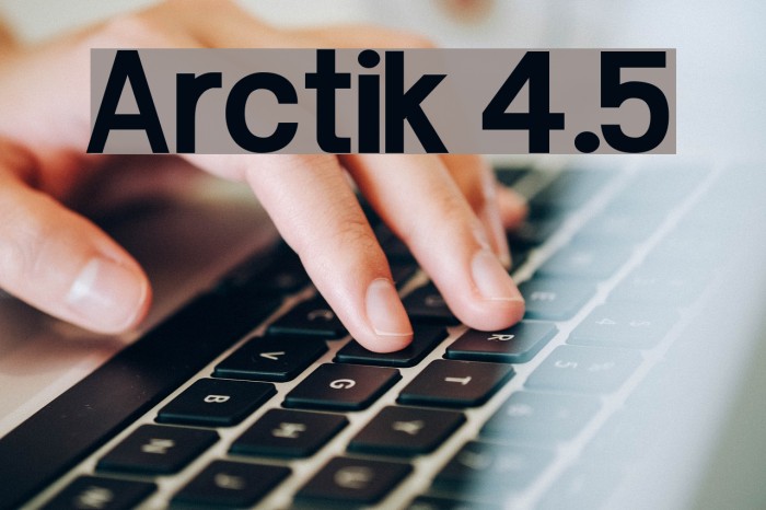 Arctik 4.5 Fuentes examples