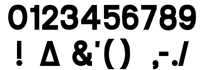 Arctik 5 Font OTHER CHARS