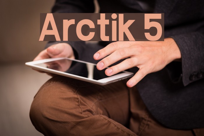 Arctik 5 Font examples