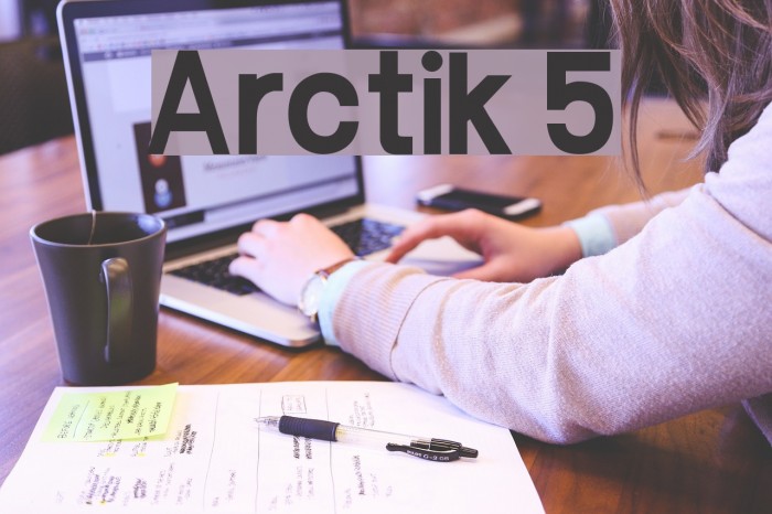 Arctik 5 Font examples