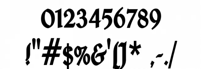 Ardagh Font OTHER CHARS