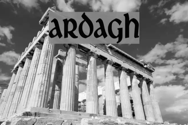 Ardagh Font examples