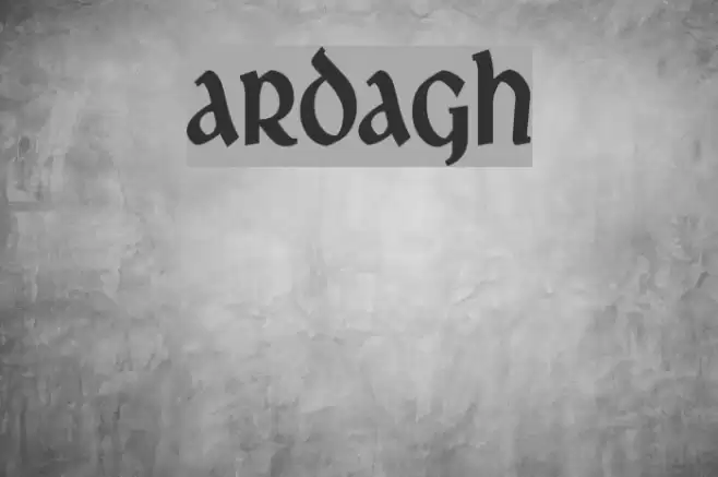 Ardagh Font examples