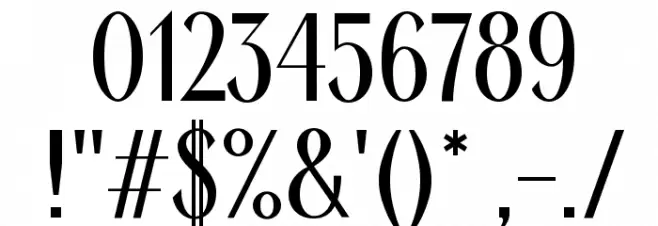 Ardeco Font OTHER CHARS