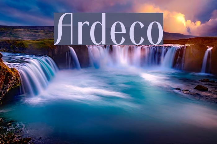 Ardeco Font examples