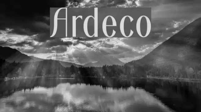 Ardeco Font examples