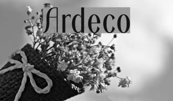 Ardeco Font examples