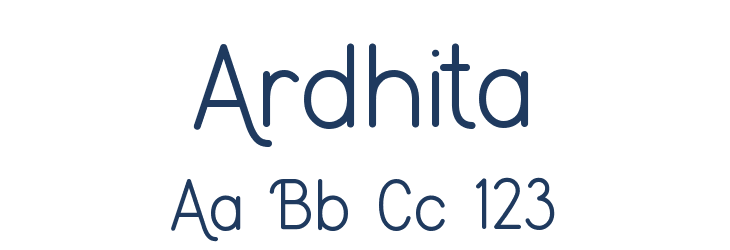 Ardhita Font Preview