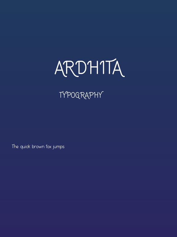 Ardhita Poster
