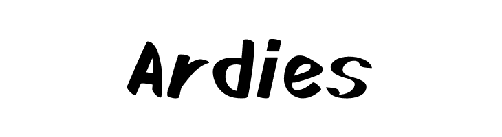 Ardies Schriftart
